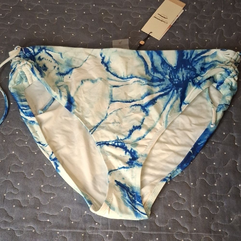 Calia Blue Tie-Dye Bikini Bottom size XL NWT